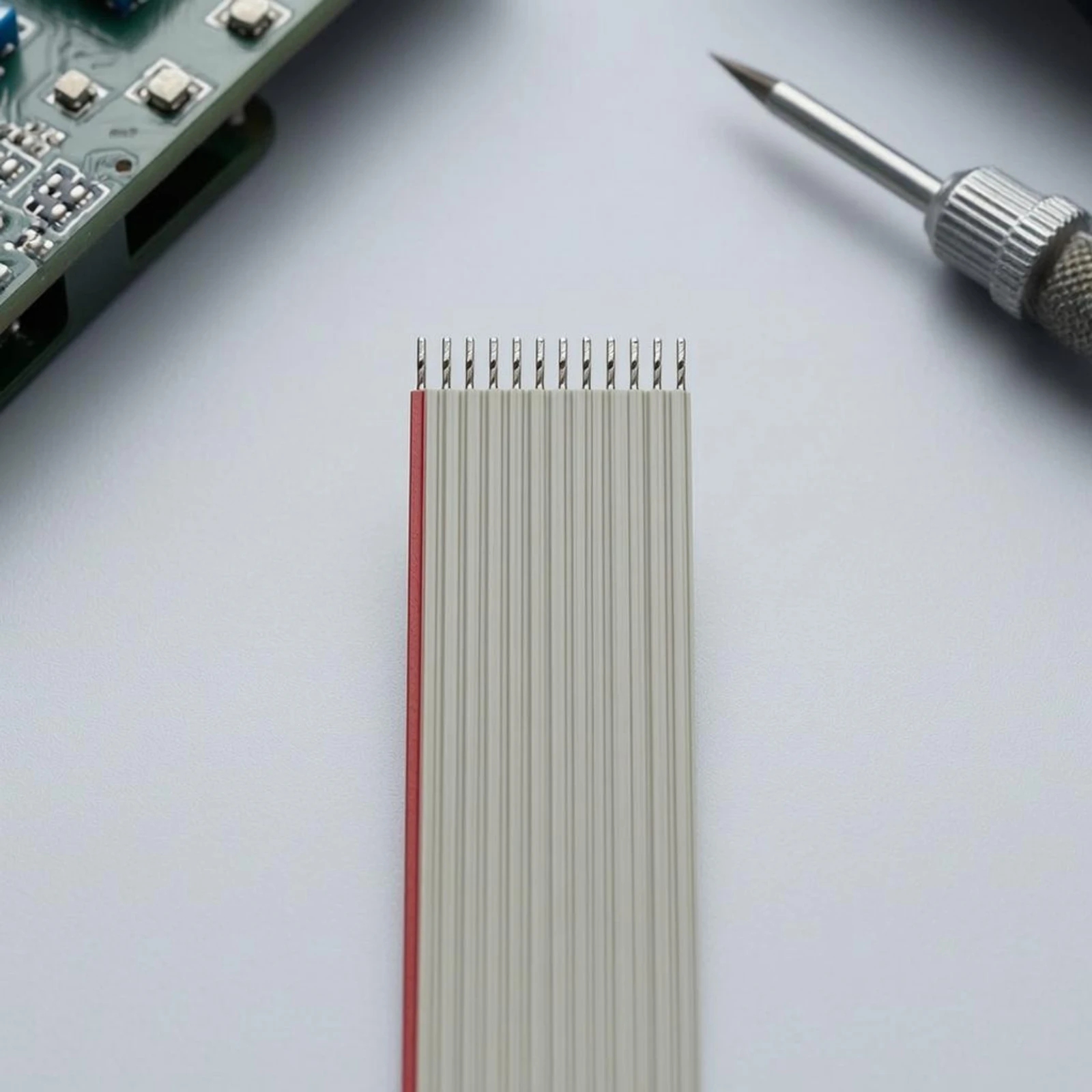3 Pieces Keyboard Ribbon Cable Red Stripe Keyboard Connector Cable Set Flat Ribbon Lead