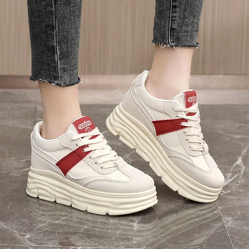 

Platform Sneakers for Women Branded Sports Shoes Fashion Hidden Heel Running Trainers Woman Comfort Tennis Sneaker Footwear