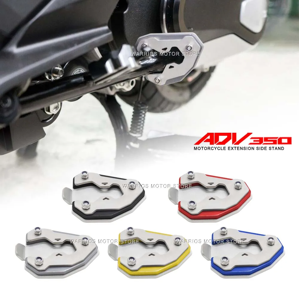 

For ADV350 ADV 350 ADV-350 2023 Motorcycle Side Stand Extension Pad Kickstand Enlarger