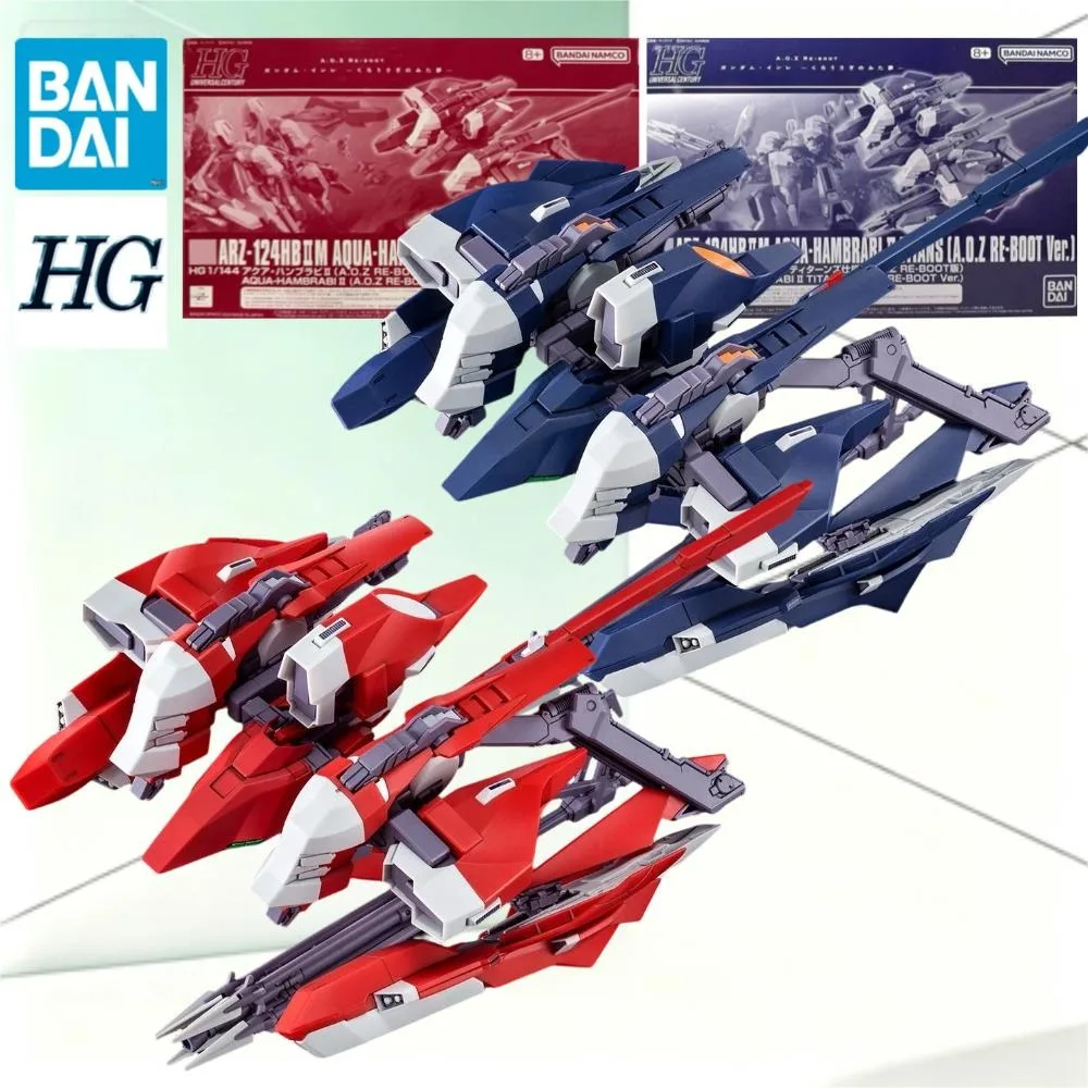 bandai-twin-hg-aqua-hambrabi-ii-set-red-titans-dark-blue-ver-1-144-aoz-re-boot-transformable-submarine-mecha-collectible