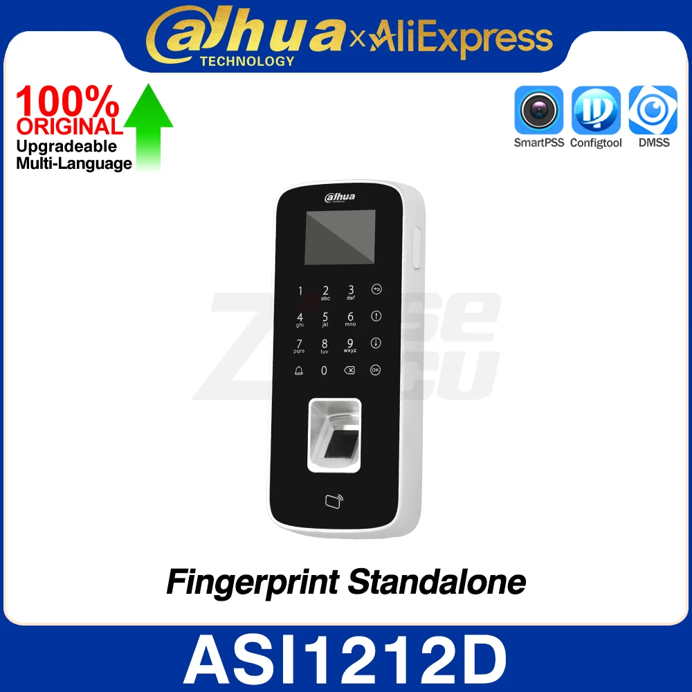 Dahua ASI1212D IP Impronte digitali Tastiera touch autonoma Display LCD Supporto carte validi IC card ID EM card P2P Wiegand RS-485