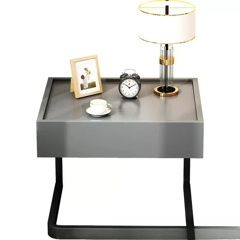

Bedside table Modern simple hotel room Italian light luxury storage cabinet Bedroom home