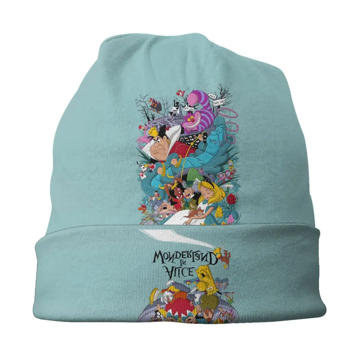 Custom Cheshire Cat Art Skullies Beanies Caps Men Women Unisex Fashion Winter Warm Knitted Hat Adult Bonnet Hats image 3