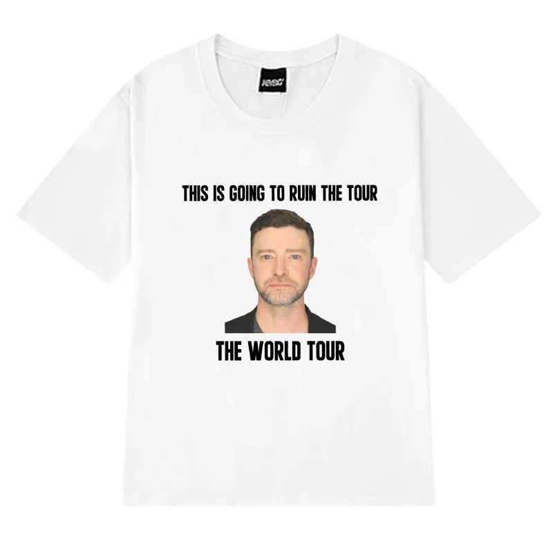 Justin Timberlake this is going to ruin world Tour T shirt Men Women vintage Oversized Tops Unisex Cotton short sleeve t-shirts