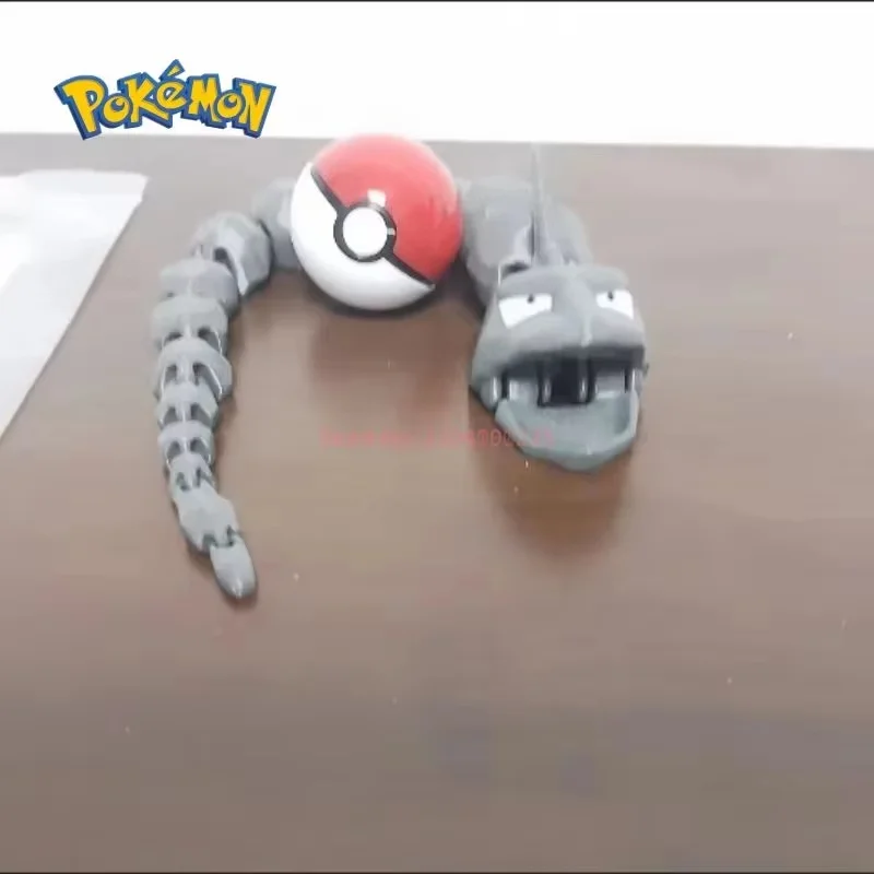 New Pokemon 1:20 Anime Onix Action Figures Pet Cartoon Statue Movability Collection Ornament Decoration Model Toys Child Gift