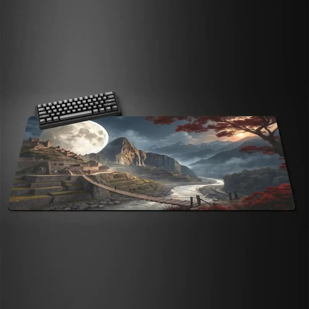 

Модный пейзажный коврик для мыши с цветком вишни, геймерские офисные аксессуары, игровой настольный коврик, компьютерная клавиатура, игровые коврики