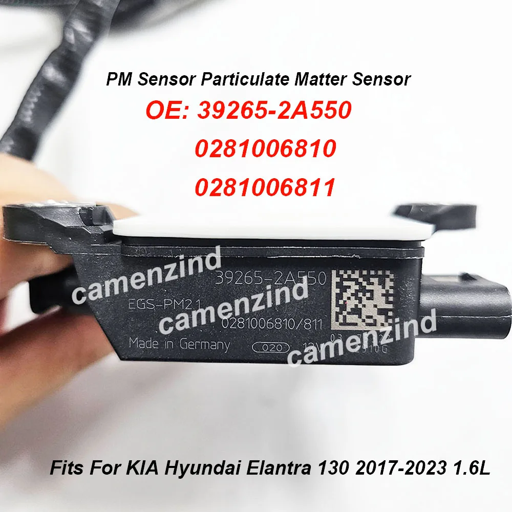 

39265-2A550 0281006810 0281006811 PM Particulate Matter Sensor 392652A550 for KIA Hyundai Elantra I30 2017-2023 1.6L 12V
