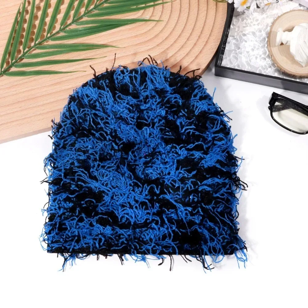 2025 الرجال النساء التمويه بالاكلافا قبعة دافئة المتعثرة محبوك الشتاء قبعة تزلج في الهواء الطلق الهيب هوب غامض متماسكة قبعة