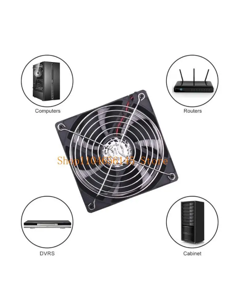 652F Quiet Operation 12cm Cooling Fan with 220V 240V 2750RPM and Protective Net