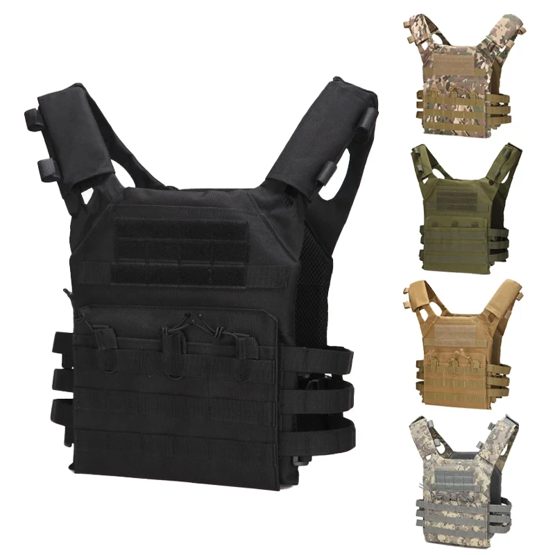 Men's Vest Molle Plate Carrierr Magazine Tactical Vest Train Body Armor Combat Camo CS Hunting Equipment