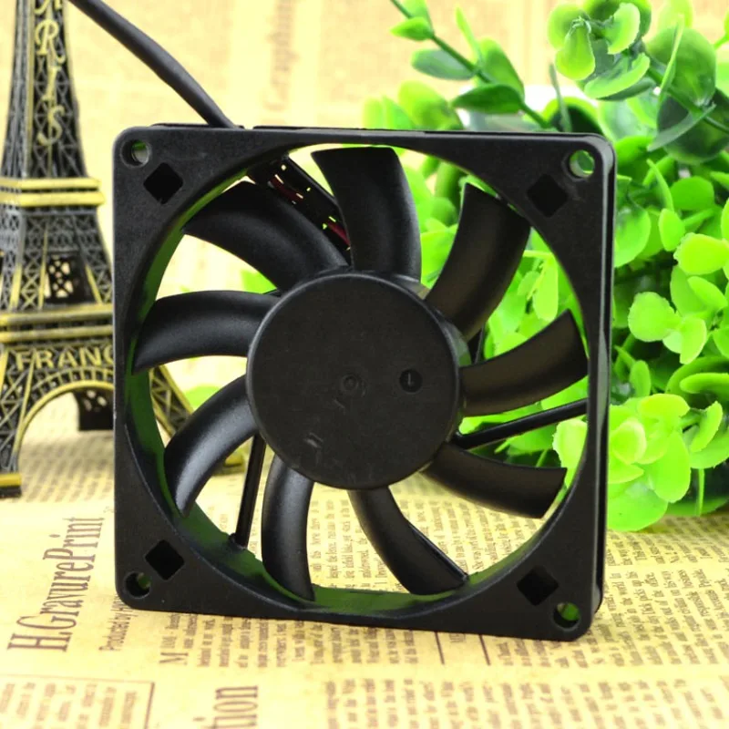 Original New Cooler Fan for ADDA AD0824MB-D92 24V 0.09A three wire plug cooling fan 80*80*15MM