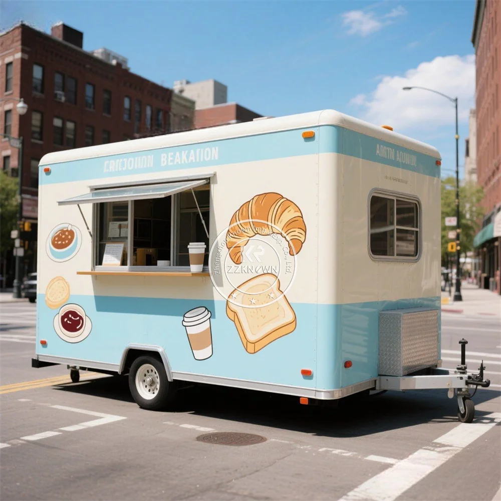 

Концессионный кейтеринг, тележка с прицепом для еды, мобильная кухня, прицеп для пиццы, мороженого, закусок, грузовик для барбекю, полностью оборудованный