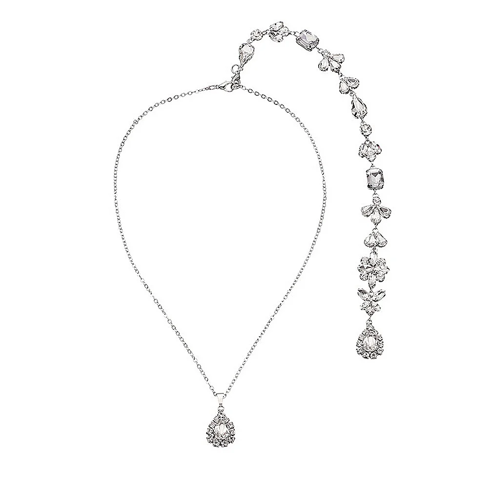 

Backless Necklace Pearl Pendant Body Chain Jewelry Women Simple Wedding Backdrop