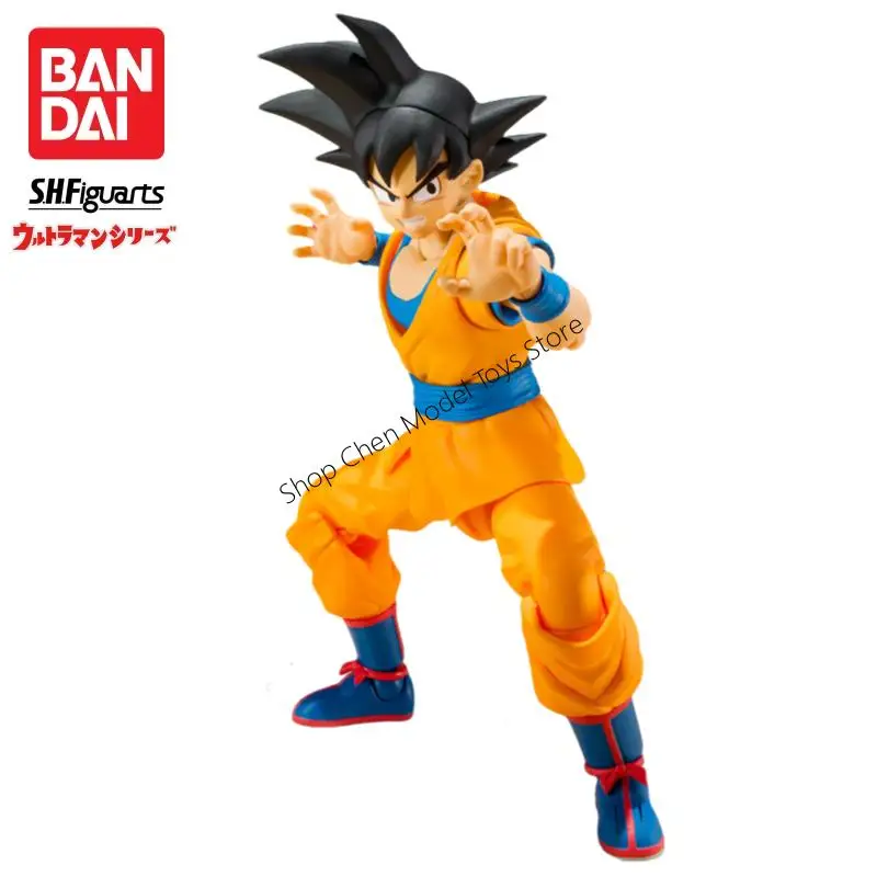 En Stock Bandai S H Figuarts Daima Original Dragon Ball Son Goku figura de acción modelo muñeca nuevo juguetes en caja modelo garaje