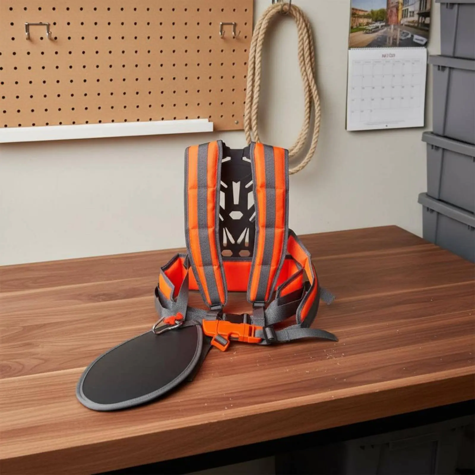 

Brush Cutter Harness Sturdy Duty Lawn Mower Harness Double Shoulder Trimmer Strap Labor-Saving Adjustable Trimmer Support Belt