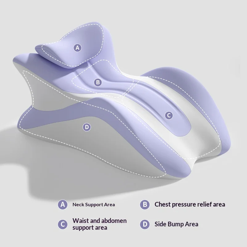 Ergonomic Memory Foam Neck Support Pillow Multifunctional HR Prone Pillow For Reading Watching Phone Lying In Bed Couple Adults