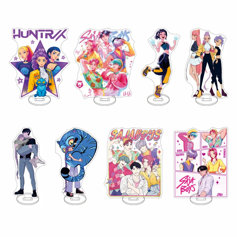 

15cm KPOP DEMON HUNTER Anime Acrylic Stand Model Plate Decoration Originality Desk Figure Display Fans Gift Cartoon Products