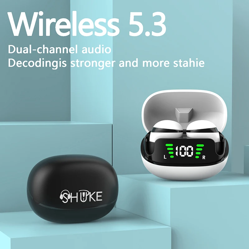 2024 nuove Mini cuffie invisibili TWS Bluetooth 5.3 auricolari Wireless Heasets HIFI Stereo riduzione del rumore auricolari per iphone