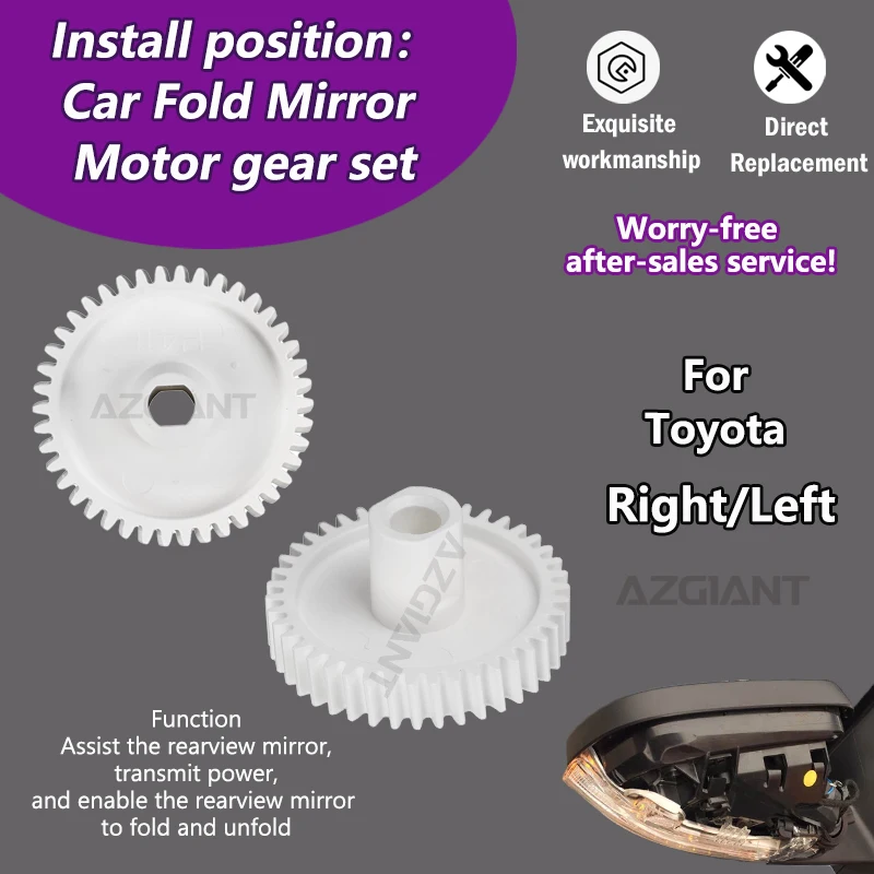 

H411 For Toyota Rav4 XA50 Avalon MK5/Avanza Veloz/Auris MK3/Vanguard Car gear of automatic folding of reversing mirror Actuator