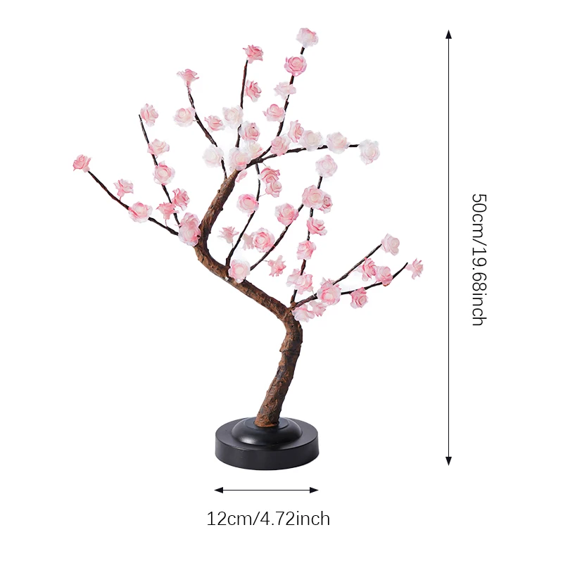 LED Light Tree, Rose Tree Light, Warm White, Adjustable Branches,LED Tree Lamp, Decorative Tree, Illuminated Tree Lighting, Indo