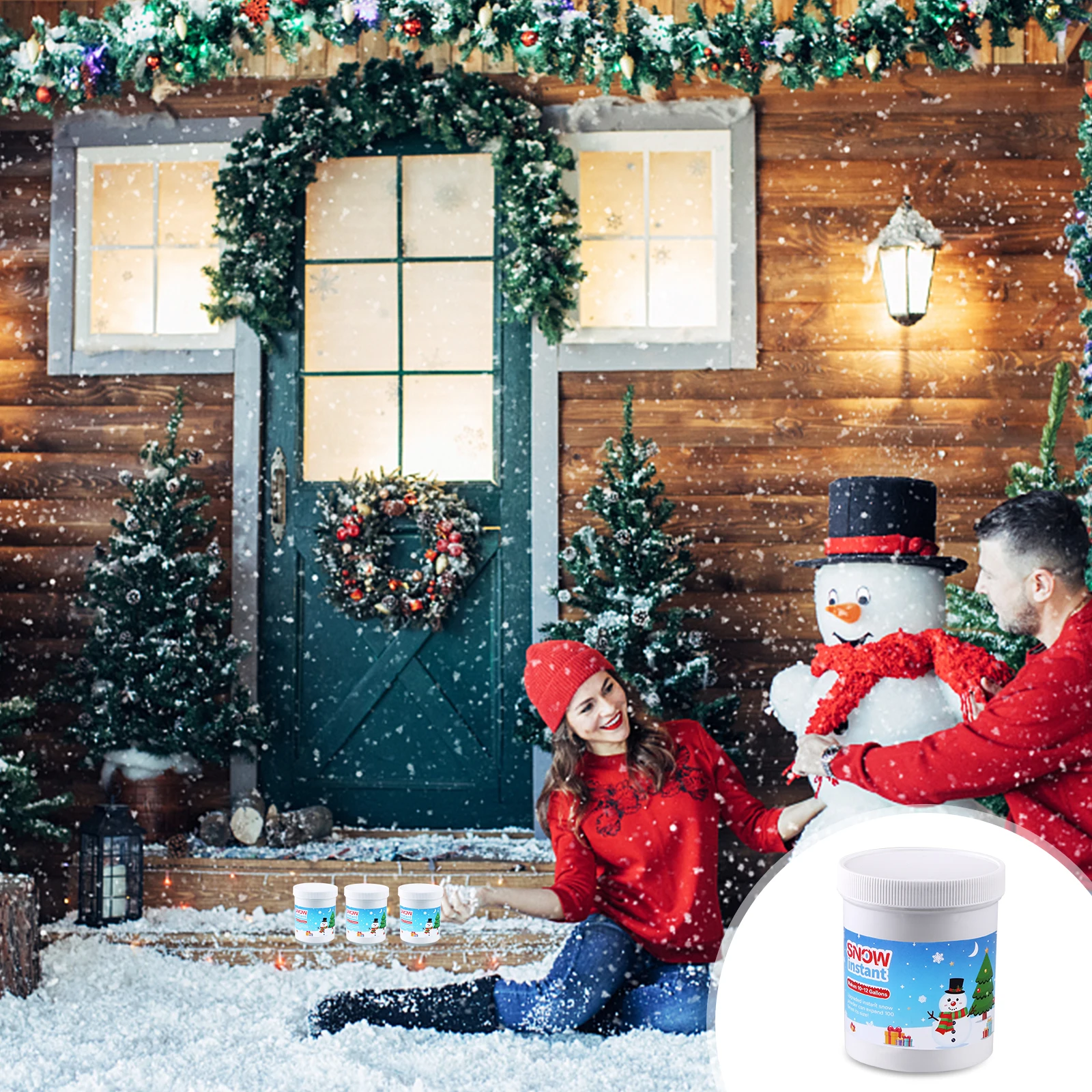 Instant Snow Fake Snow Powder Makes 12 Gallons Of Artificial Snow Instant Snow Powder Instant Snow Packets Magic Snow For Winter