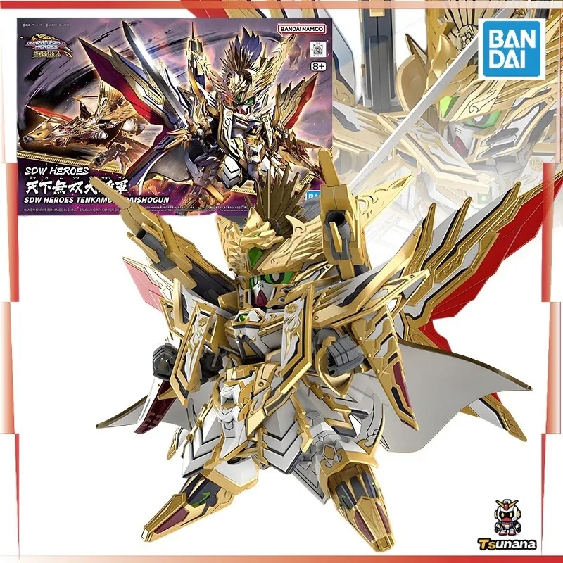 

BANDAI Original Model Kit SD GUNDAM WORLD HEROS TENKAMUSODAISHOGUN Assembly Action Figure Model Toys Gifts for Children