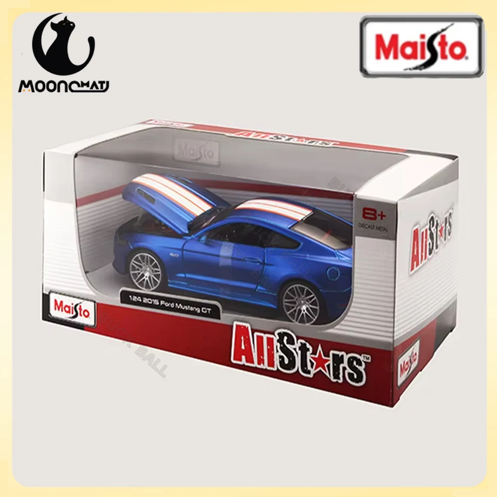 

Maisto 1:24 Ford Musrang GT Model Zinc Alloy Car Allstars Die Cast Sports Car Collection Luxury Vehicle Boy Birthday Gift