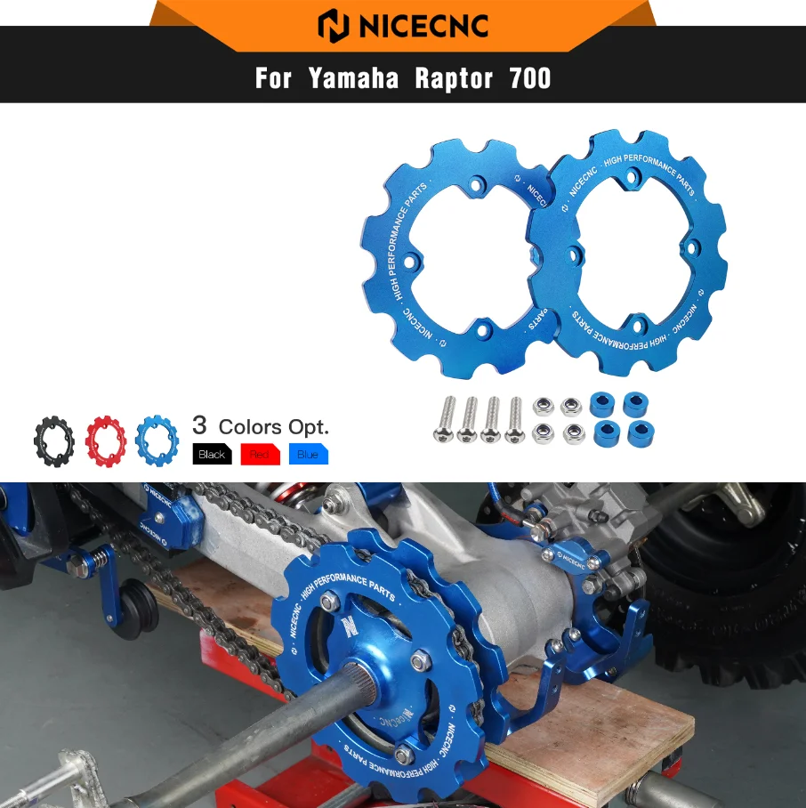 NICECNC ATV Dual Sprocket Guard Chain Protector Cover For Yamaha Raptor 700R YFM700R 2012-2024 Raptor 700 YFM700R 2006-2023