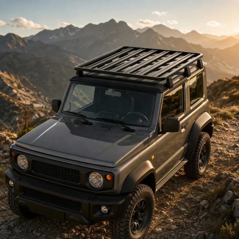 Car Accessories 100KG Load Aluminum Offroad Roof Platform Basket Universal SUV Pickup Outdoor Cargo Storage Bracket