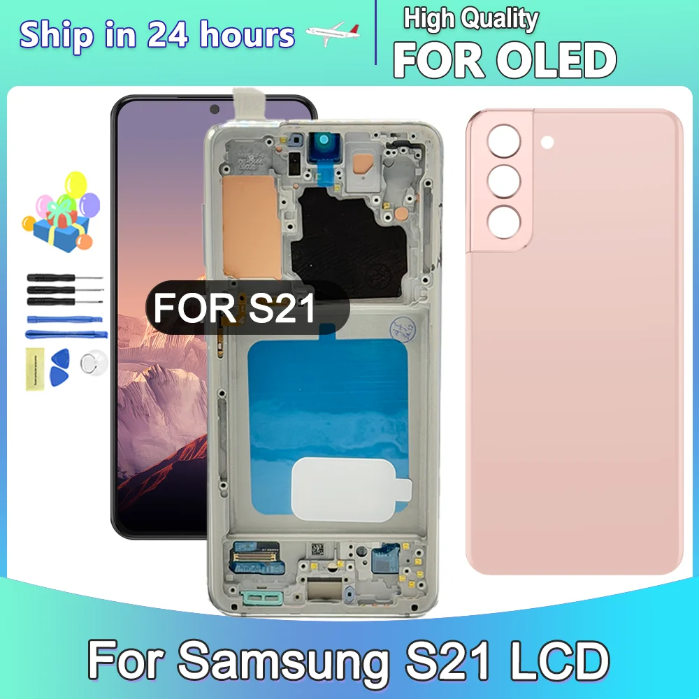 

OLED For Samsung S21 5G Display SM-G991B G991B/DS G991U Touch Screen Digitizer Assembly Replacement For S21 LCD Display