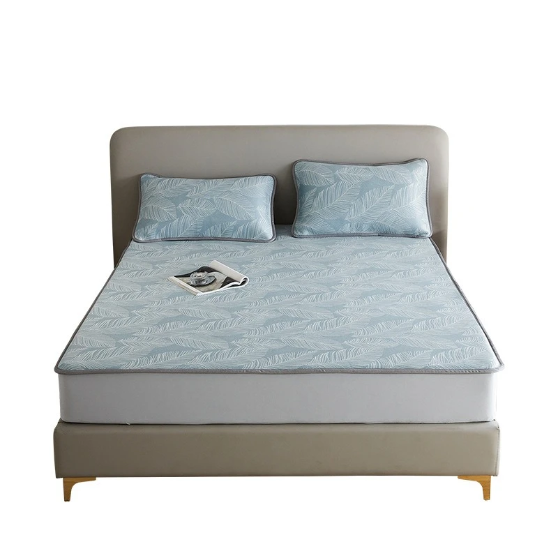 

Class A antibacterial jacquard ice silk cool mat soft mat three-piece set mattress mat