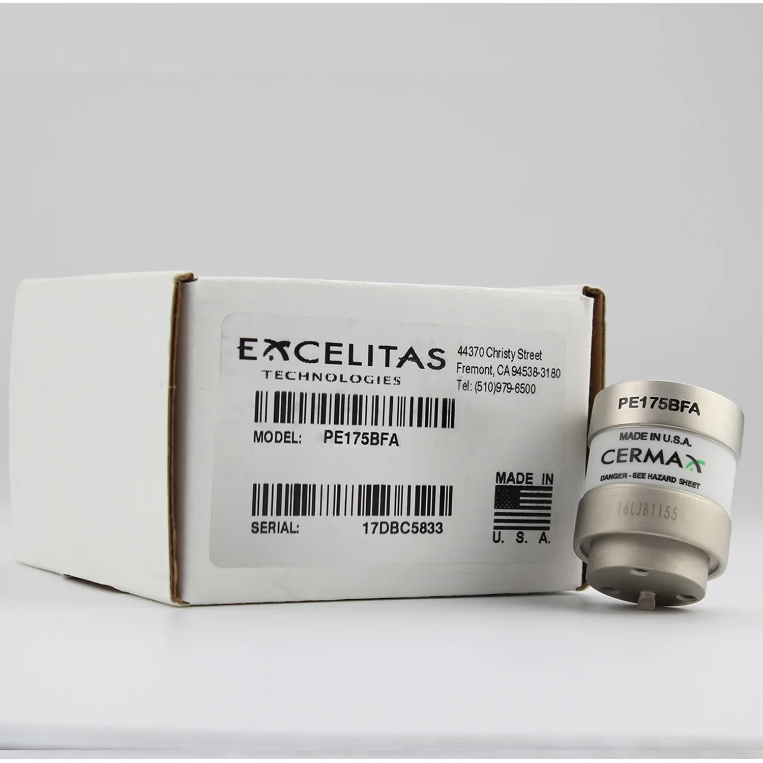 Lampada allo xeno originale EXCELITAS CERMAX PE175BFA 175W Made in Indonesia Lampadina a luce fredda per endoscopio Stryker PE300BFA