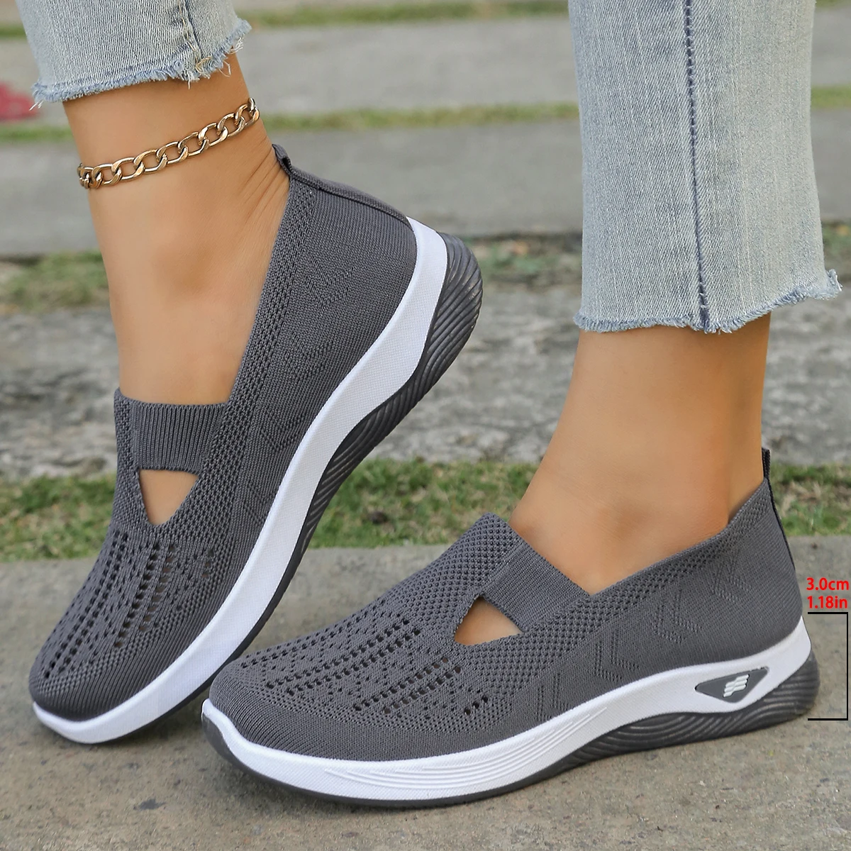 Women's Sneakers Breathable Shoes Mesh Low Top Soft Sole Lightweight Women Shoes,Women's Summer Shoes,Free Shipping Shoes - view 5