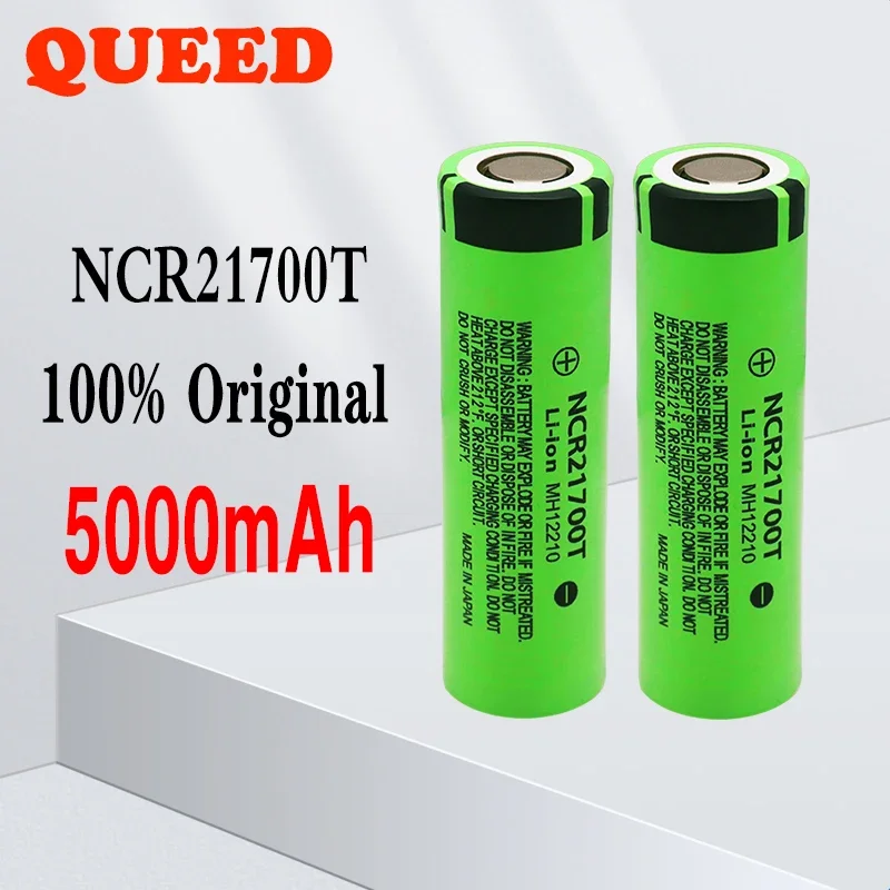 بطارية ليثيوم أيون قابلة للشحن لبطاريات الكشاف ، NCR21700T ، 3.7 فولت ، 5000 مللي أمبير ، 21700 ، 100% جديد ، أصلي