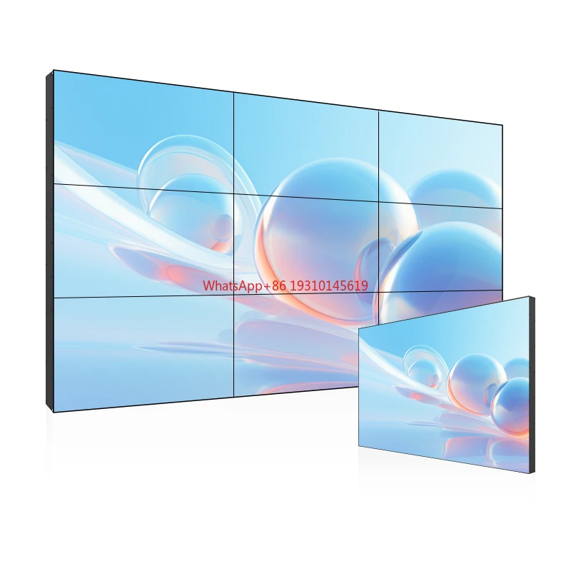 

55-дюймовая IPS-панель 1,8 мм, видеостена 3x3, 4x4, свободно комбинируемая, с яркостью 500 кд/м² для торговых центров