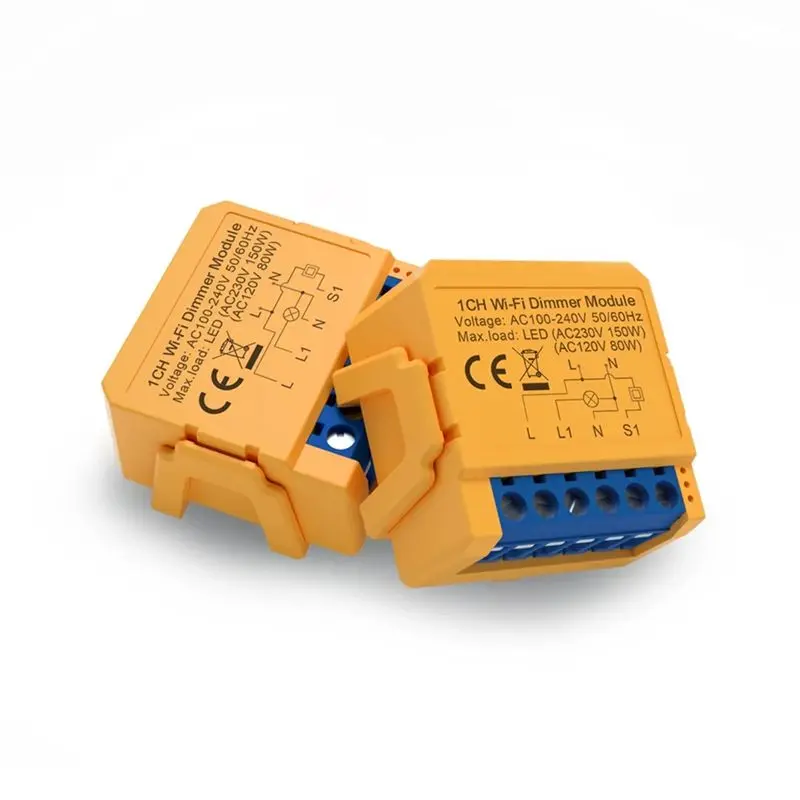 Superior-Tuya Wifi Smart Dimmer Switch Module Control LED Lights Dimmable Switch Stepless Dimming+Voice Control