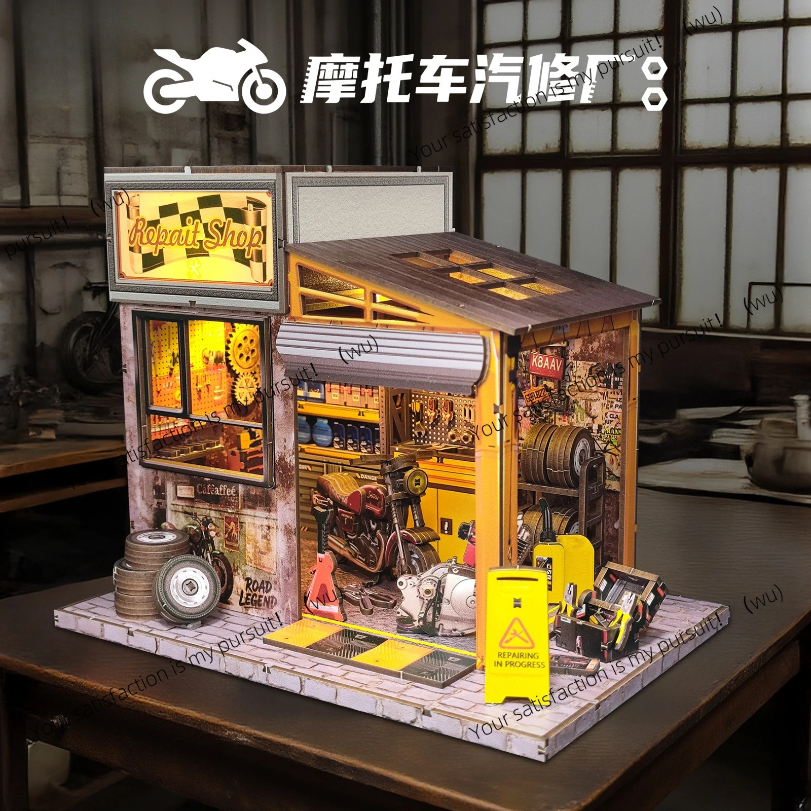 Creative Hut Assembly 3D Miniature Scene Model Puzzle Puzzle