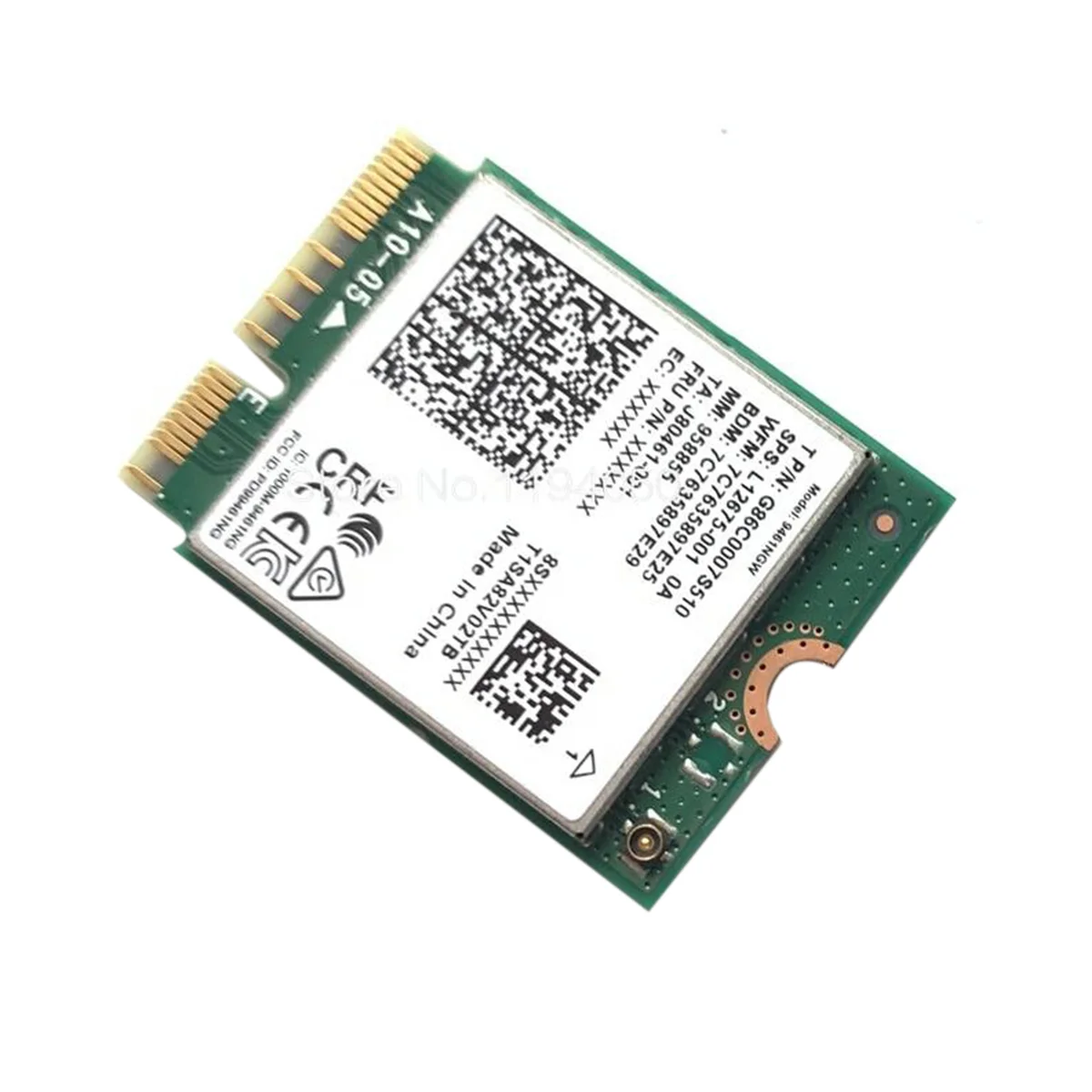 Adaptador sem fio para Intel, WiFi Card, Dual Band 802.11AC, M2 Chave E, CNVI, Bluetooth 5.0, 9461NGW, 2.4G, 5G, 9461