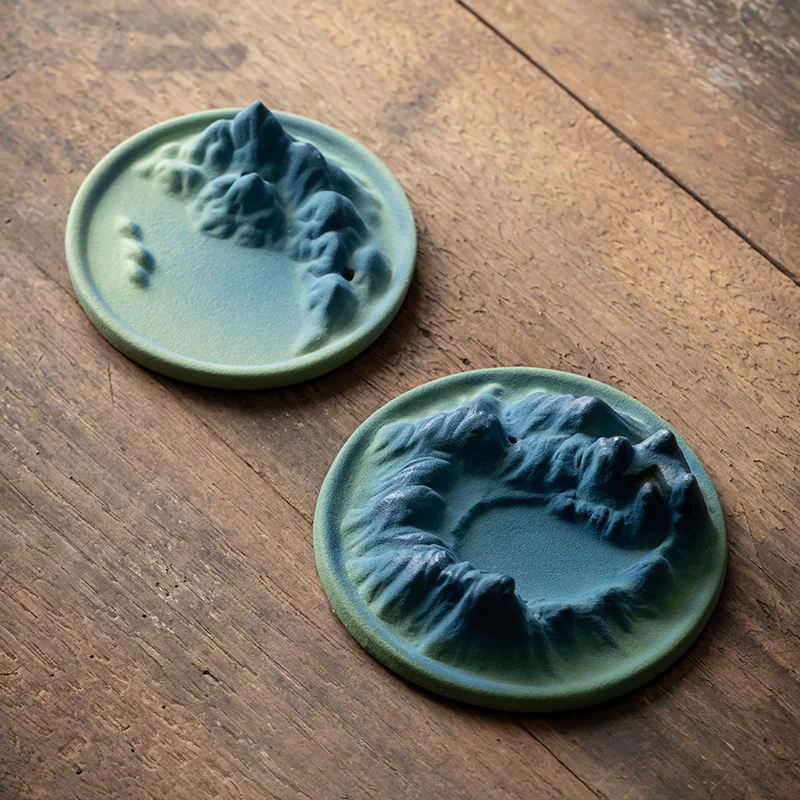Ceramic Incense Burner Backflow Waterfall A Thousand Miles of Rivers and Mountains Zen Home Decor for Living Room