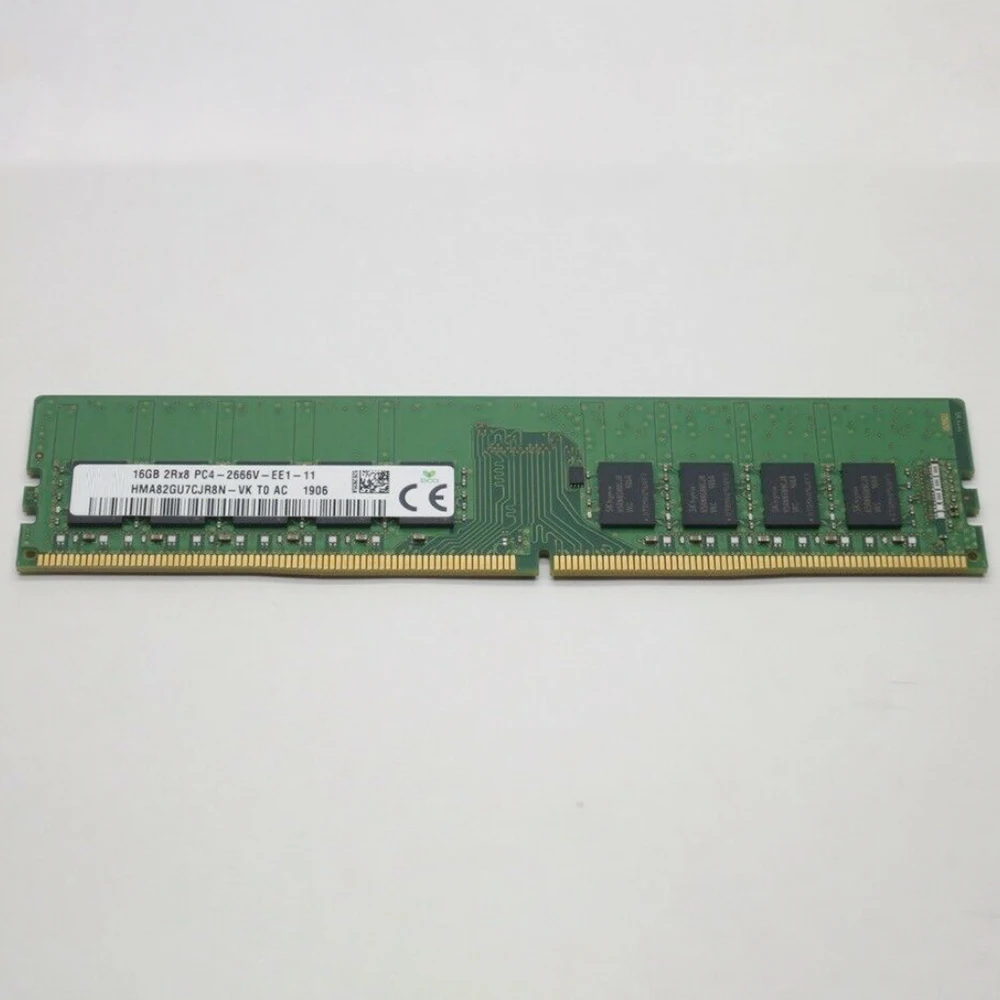 1PCS For SK Hynix RAM 16G 16GB DDR4 2666 ECC UDIMM Memory