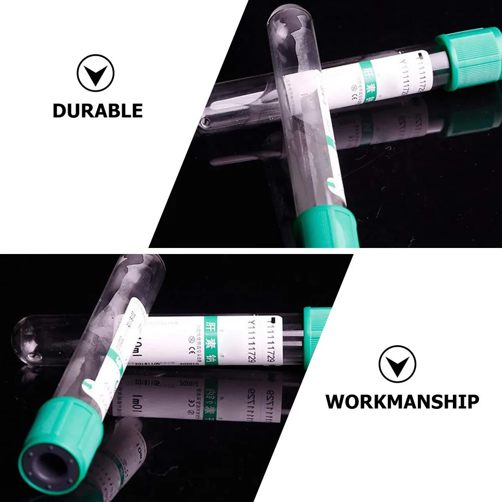 100 قطعة مختبر أنابيب الصوديوم الزجاجية جمع الدم الطرد المركزي أنابيب الاختبار فراغ ختم أنبوب الصوديوم أنبوب جمع الدم #3