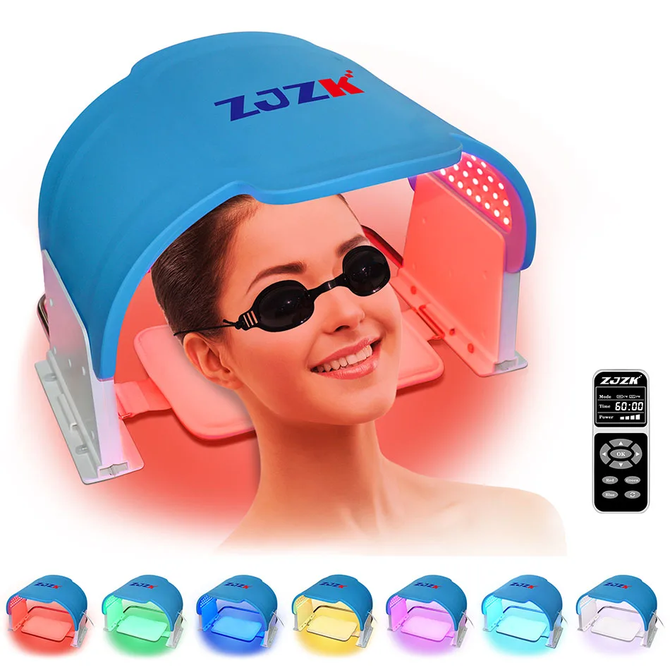 7 Colors Facial Mask Led Phototherapy Facial Light Therapy Lamp 990 LED Chips Multi-Functional Beauty Devices for Skin Repair