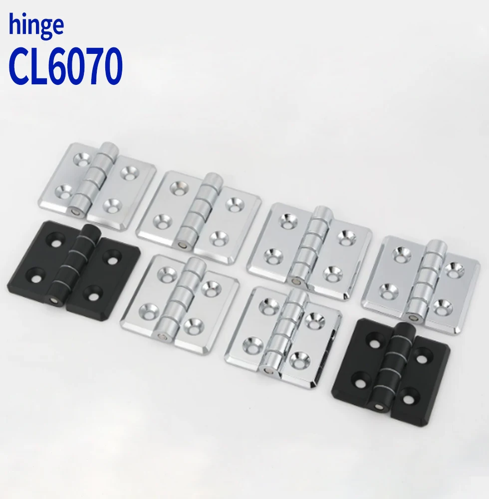 CL6060-30 zinc alloy chrome plated hinge CL6070-40 chassis cabinet equipment folding heavy-duty hinge