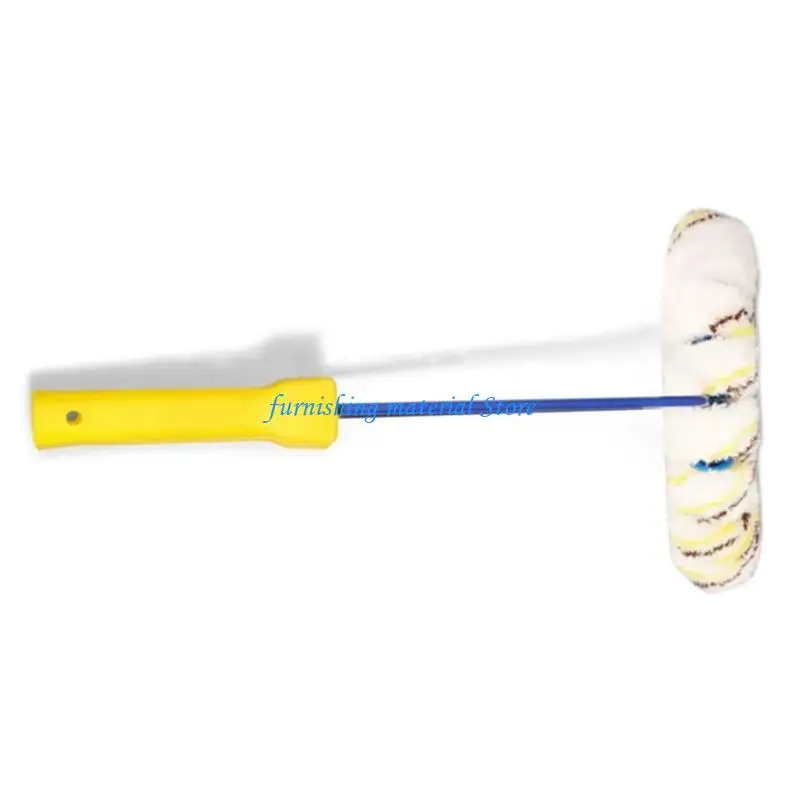 Y5GD Pipe Paint Roller Brush with Frame Handle for Gas Pipe Railings Painting Tool