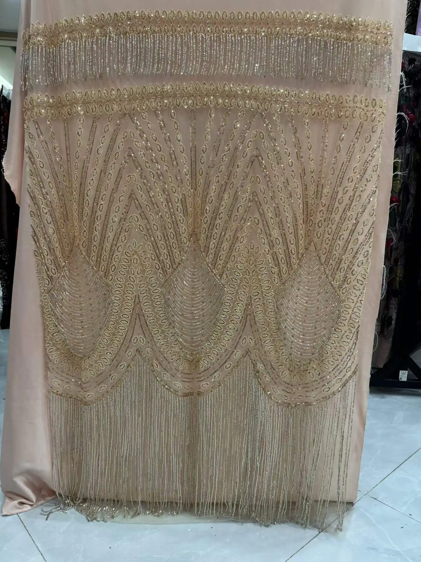 African 3D Tassel Lace Fabric 2026 High Quality Beaded Lace Material French Nigerian Lace Fabrics for Women Party Wedding 3387