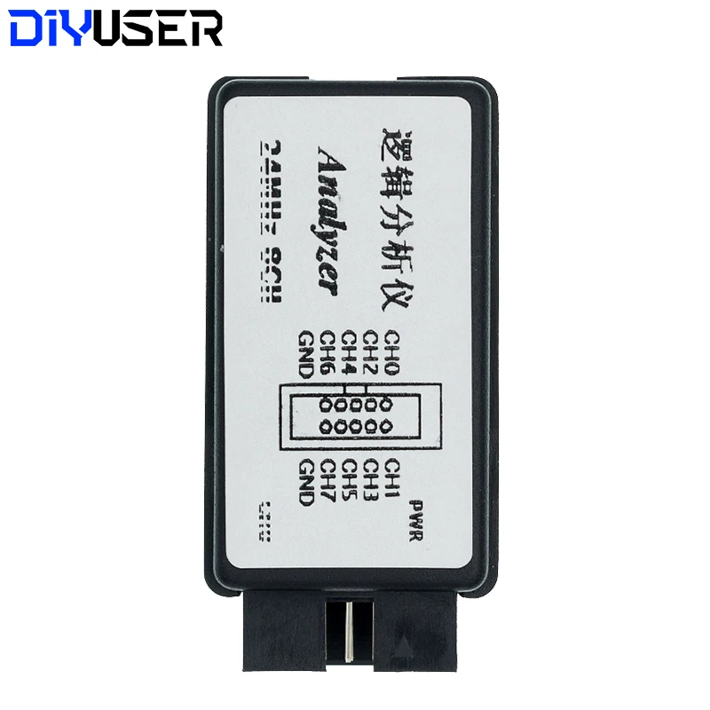 DIYUSER USB Logic Analyzer 24MHz 8 Channel 24M/seconds Logic Analyzer Debugger For ARM FPGA Logic Analyzer Logic 24M 8CH