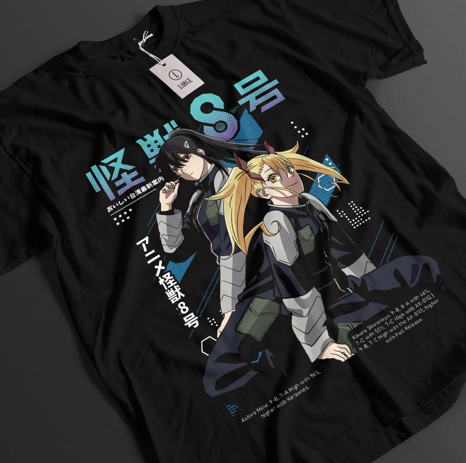 Kaiju N 8 Shirt Kafka Tshirt Mina Ashiro T-Shirt Reno Kikoru Top Isao Anime Tee