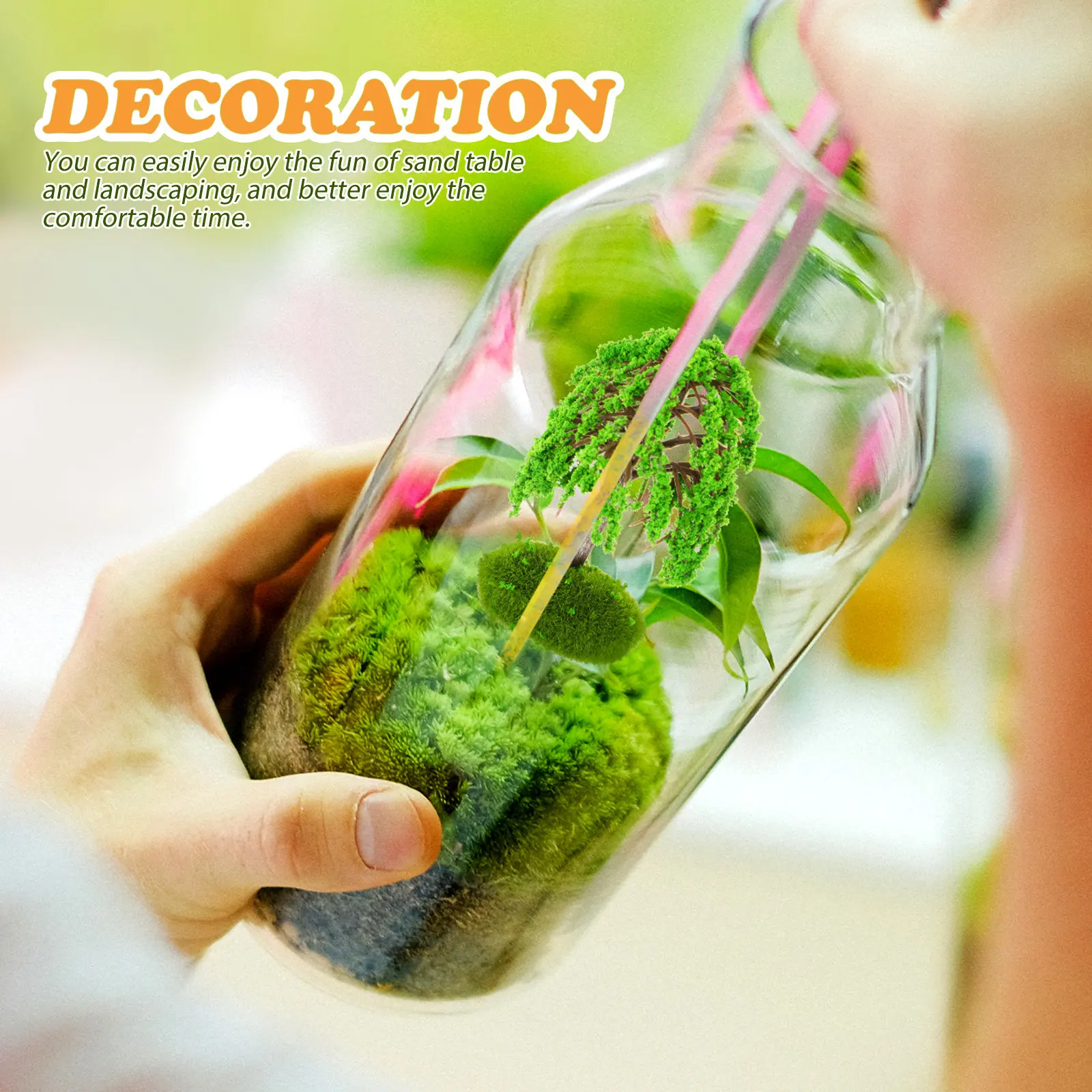 

2 шт. Искусственные деревья-имитации для миниатюрного ландшафта, креативный декор для песочницы, аксессуар для микросада, модели деревьев