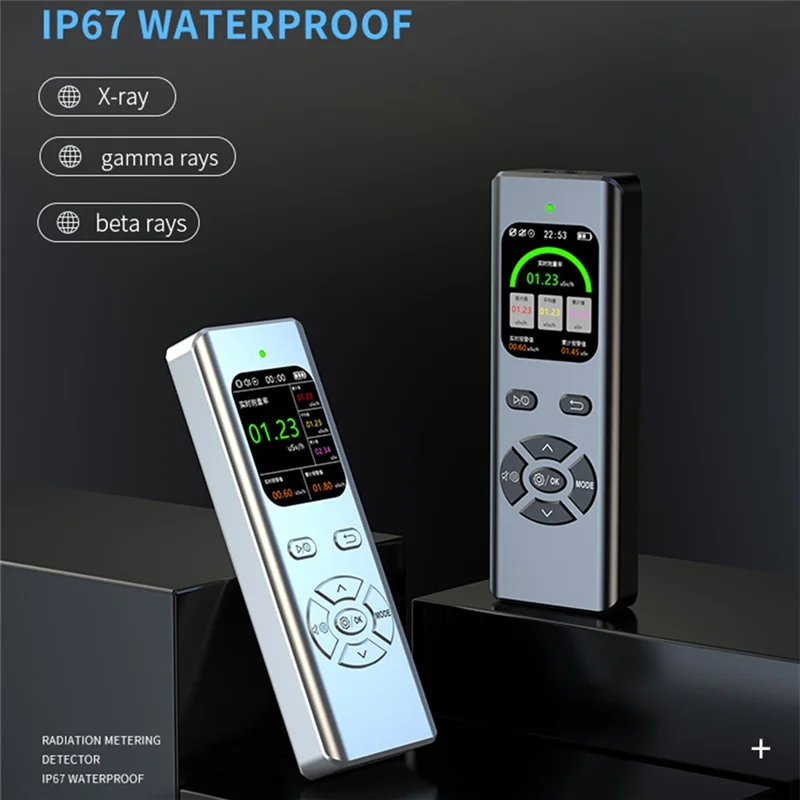 A23F-Geigerteller Waterdichte nucleaire straling X-Ray Beta Gamma Radioactiviteit voor nucleair afvalwater