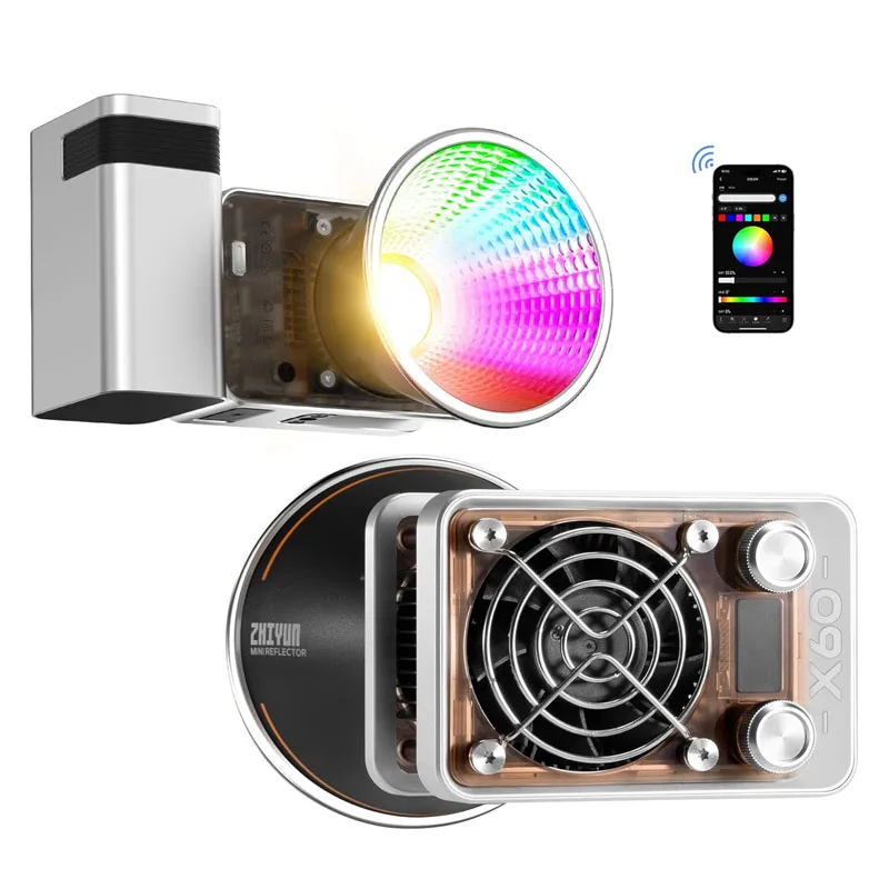 new MOLUS X60 X60RGB RGB 60W Pocket Photography LED Light 2700K-6500K Video Fill Light for Live Streaming Photography Lamp